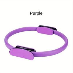 TEMU Fitness Ring Yoga Pilates Ring Monochrome Fitness Ring Home Exercise Resistance Elastic Gym Workout Pilates Ring Body Stretch Ring For Strength Training, Yoga Pilates Equipment
