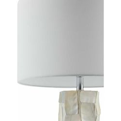 Arquillos 31"H x 16"W x 16"D Traditional Cream/Clear/White/Metallic - Nickel/Translucent Table Lamp - Boutique Rugs