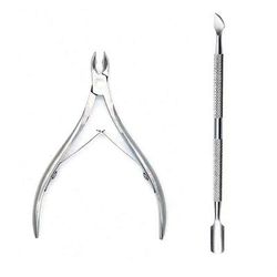 TEMU Professional Stainless Steel Nail Cutter Scissor Nippers Function Cuticle Pusher Remover Nail Care Manicure Kits
