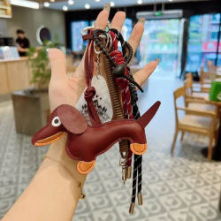 Cute Dachshund Bag Pendant Tennis Ball Ins Luxury Brand Suitable For Mobile Phone Bag Pendant Accessory Keychain Couple Pendant