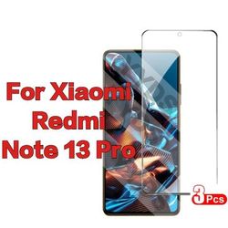 TEMU 3pcs Tempered Glass Screen Protector For Xiaomi Redmi Note 13 Pro 5g, Glossy Finish, Anti-scratch, Anti-fingerprint, Bubble-free Installation