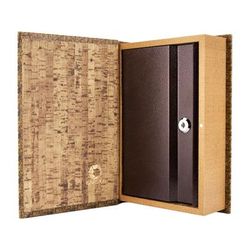 Barska Antique Map Book Lock Box Safe w/ Key Lock Brown Outer Size 7 x 2.75 x 10.75 in CB12480