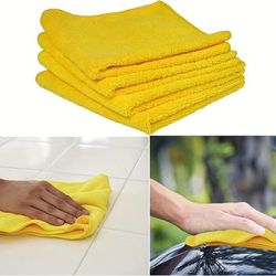 TEMU 713160 Microfiber Towels 6 Pack, Yellow, H 40.6 X W 40.6 Cm