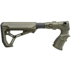 FAB Defense AR15/M4 Collapsible Buttstock w/Shock Absorber for Remington 870 OD Green fx-agrf870fksbg