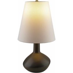 Filottrano 19"H x 10"W x 10"D Gray/White/Metallic - Brass/Translucent Table Lamp - Boutique Rugs
