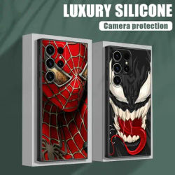 Marvel Spiderman Venom Deadpool Phone Case For Samsung Galaxy S24FE Cases S25 S23 S21 Ultra S24 FE