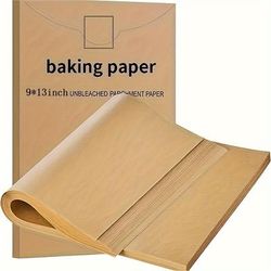 TEMU 50pcs Pre-cut Parchment Paper Baking Sheets - 9 X 13 Inch, High-quality For Baking, Cooking, Grilling, Air Fryer, Steaming, Thanksgivin