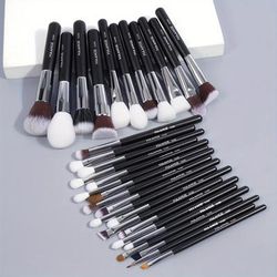 TEMU 30pcs Professional Makeup Brush Set For Eyeshadow, Powder, Blush, And Blending - Ideal For Beginner Artists And Daily Use