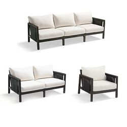 Veda Seating Replacement Cushions - Loveseat, Sunbrella Rain, Rain Moss - Frontgate