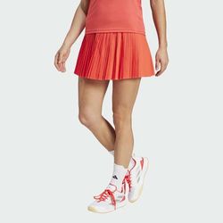 adidas Club Pleated Skirt 2025 Women's Tennis Apparel Semi Lucid Red