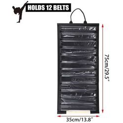 TEMU The Wall-mounted Martial Arts Belt Organizer Is Designed For 12 Belts, And Karate Belt Display Rack Is Suitable For Hanging Medals.
