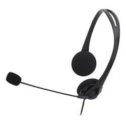 Compucessory Lightweight Stereo Headphones With Mic - Stereo - Mini-Phone (3.5Mm) - Wired - 32 Ohm - 20 Hz - 20 Khz - Over-The-Head - Binaural - Semi-Open