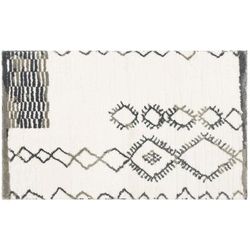 Wide Width Sahara Bath Rug by Mohawk Home in Grey (Size 27" W 45" L)