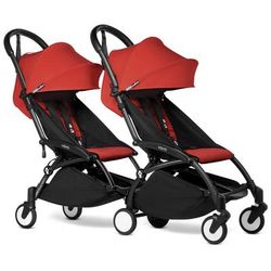 Babyzen YOYO Connect Double Stroller 6+ / 6+ Bundle - Black / Red
