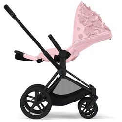 Cybex Priam 3 with Lux Bassinet + Cloud Q Travel System Bundle - Simply Flowers - Pale Blush