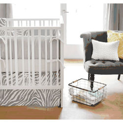New Arrivals Safari in Gray 3 Piece Baby Crib Bedding Set