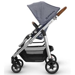 UPPAbaby 2018 Cruz Stroller - Gregory (Blue Melange/Silver/Saddle Leather)