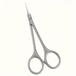 TEMU 1pc Stainless Steel Cuticle Scissors - Professional Nail Clippers For Pedicure And Manicure, Unscented Dead Skin Trimmer Nippers