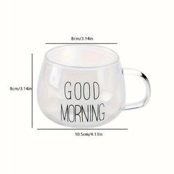 TEMU Glass Cup - Heat-resistant, Microwave Safe For Coffee, Juice & Milk - Perfect Gift For Family &
