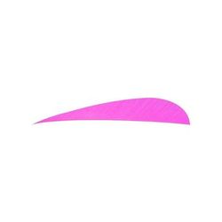 Trueflight Parabolic Feathers Pink 4 in. LW 100 pk. 1502