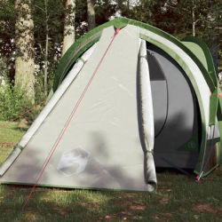 2-Person Waterproof Green Dome Camping Tent - Lightweight & Portable Outdoor Shelter