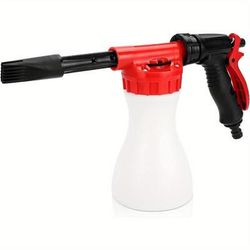 TEMU Wash Foam Cannon 900ml Car Foam Sprayer Snow Foam Bottle Snow Foam Sprayer Adjustable Car Cleaning Spray Tool Hose Pipe Sprayer For Garden Wash (red)