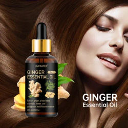 Natural Ginger Plant Hair Growth Oil Preventing Hair Dryness Split Moisturizing Gentle Nourishing Glossy Organics Hair Care Oil