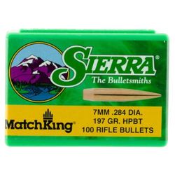 Sierra Bullets 7mm Caliber 197 Grain HPBT MatchKing Rifle Bullets 1997