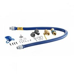 Doregrill GAS CONNECTOR KIT I/0080 48" Gas Connector Kit w/ 3/4" Male/Male Couplings, Stainless Steel