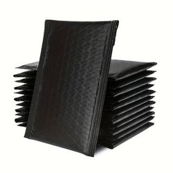 TEMU 50pcs Black Polyethylene Bubble Mailers, 6.69*4.3 Inches - Padded Shipping Envelopes For Small Business Packaging And Mailing Supplies, Small Bubble Mailers