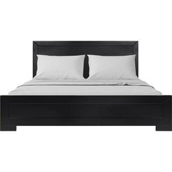 Oxford Platform Bed, Walnut, Twin by Camden Isle in Black (Size FULL)
