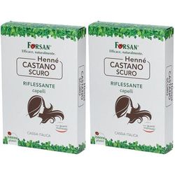 FORSAN® Hennè Castano Scuro Set da 2 2x100 g Tintura