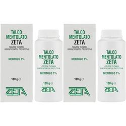 Talco Mentolato Zeta Set da 2 2x100 g Polvere