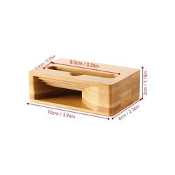 TEMU Wooden Smartphone Stand With Acoustic Amplifier, Universal Desktop Phone Holder With Sound Enhancement, Non-waterproof Wooden Speaker, -free Mobile Cradle