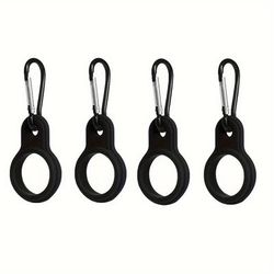 TEMU 4pcs Water Bottle Holder, 3.54-inch Aluminum Clip With Rubber Ring, Portable For Camping, Hiking, Running, Outdoor Sports