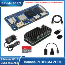 Banana Pi BPI-M4 Zero Allwinner H618 Quad-core Cortex-A53 Processor 4G LPDDR4 RAM 32G eMMC 2.4G/5G WiFi Single Board Computer