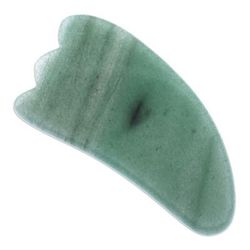 Gua Sha in Green,'Aventurine Gua Sha Facial Massage Stone from Thailand'