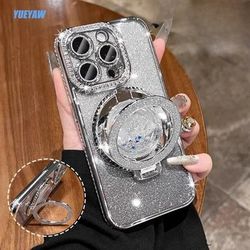 TEMU Suitable For Iphone 15 Phone Case With Rhinestone , Simple 14/ Silicone Lens Package, 13pro Gradient Glitter, 12promax With Built-in Lens Film, 11 Quicksand Folding Bracket