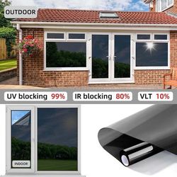 TEMU 3pcs Sun Privacy Window Film Set - Heat Control, Blocking, 99% Sun Blocking, Pet Material, Easy & Stick Installation, Contemporary Style For Safety, Window Tint For Home Offic