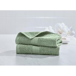 BH Studio 2-Pc. Hand Towel Set by BrylaneHome in Green
