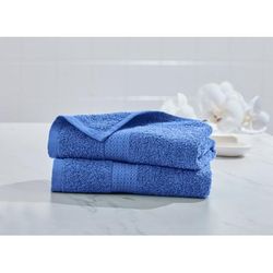 BH Studio 2-Pc. Hand Towel Set by BrylaneHome in Cobalt