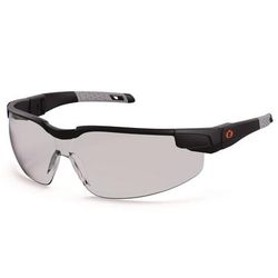 Ergodyne 50064 Skullerz DELLENGER Safety Glasses, Adjustable Temples, Black Frame, Indoor/Outdoor Polycarbonate Lens, Ships in 1-3 Bus Days EGO50064