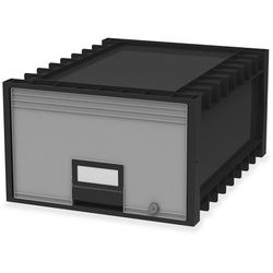 Storex 61402U01C Archive Drawer, Legal, 18-1/4" x 24-3/4" x 11-1/2", Black/Gray STX61402U01C