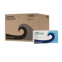 Boardwalk Disposable Powder-Free Nitrile Gloves, Small, Blue, 5 mil, 100/Box, 10 Boxes/Carton (BWK395SCTA)