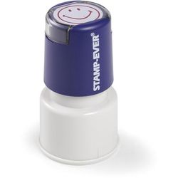 Trodat 5978 Smiley Face Impression Pre-inked Stamp - Message Stamp - "Smiley Face" - 0.75" Impression Diameter - 50000 Impression(s) - Red - TAA Compl
