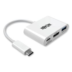 Tripp Lite U44406NH4UC USB 3.1 Gen 1 USB-C to HDMI 4K Adapter, USB-A/USB-C PD Charging Ports TRPU44406NH4UC