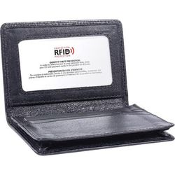 Swiss Mobility BCC97349SMBK Business Card Case, RFID Protection, 3"Wx4"Lx3/4"H, Black