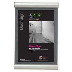 Seco® DS8511SV Mitred Snap Frame, 8.50" x 11" Frame Size, Rectangle, Dual-sided, Durable, Aluminum, Silver SSCDS8511SV