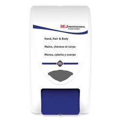 SC Johnson Professional Cleanse Hand, Hair and Body Dispenser, 2 L, 6.4 x 5.7 x 11.5, White/Blue, 15/Carton (SJNSHW2LDP)