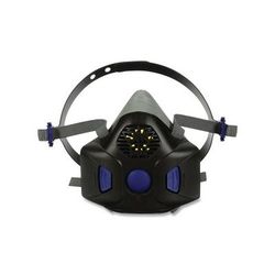 3M Secure Click Half Facepiece Reusable Respirator, Large, Gas/Vapor, with Speaking Diaphragm, Silicone/Nylon (142-HF-803SD)